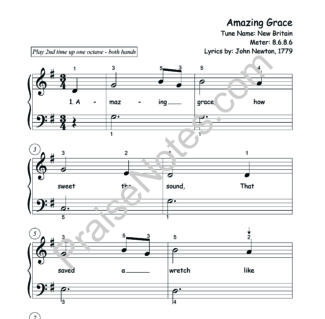 Amazing Grace (Beginner)