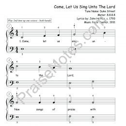 Come Let Us Sing Unto The Lord