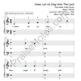 Come Let Us Sing Unto The Lord
