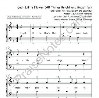 Each Little Flower That Opens (All Things Bright and Beautiful)