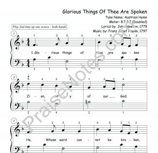 Glorious Things of Thee Are Spoken