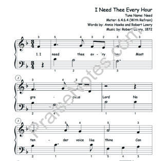 I Need Thee Every Hour