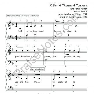 O For A Thousand Tongues To Sing