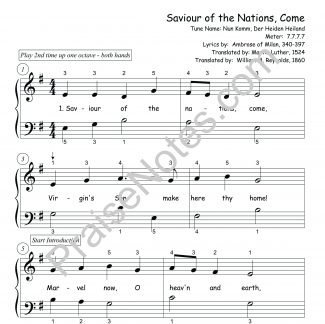 Saviour of the Nations, Come