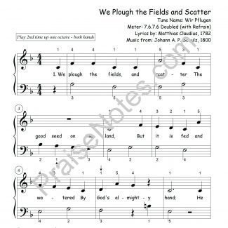 We Plough the Fields and Scatter