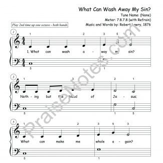 What Can Wash Away My Sin?